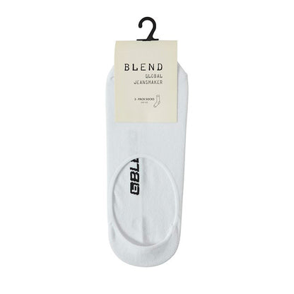 Blend 3 Pack No-Show Socks | Mixed Colours