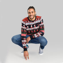 D555 Christmas Jumper | Eggnog Black/Red