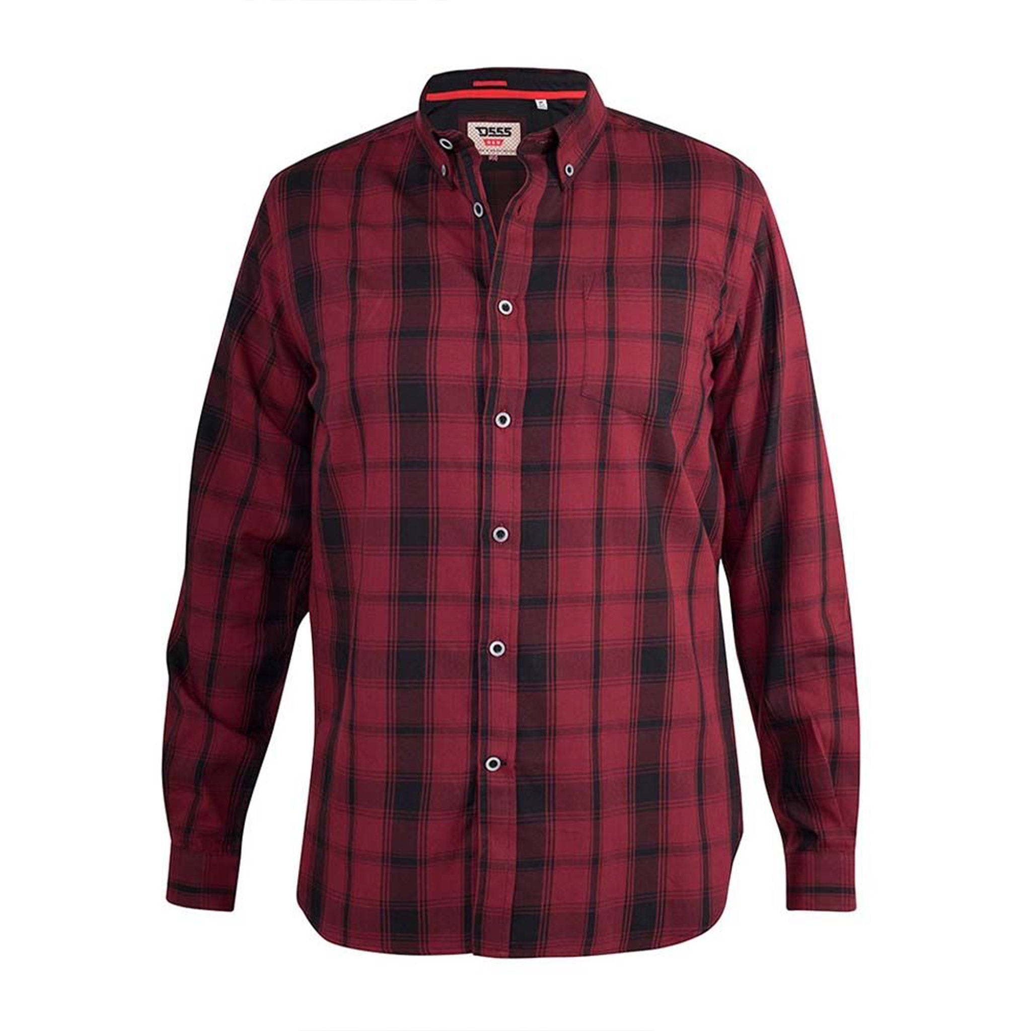 D555 Check Shirt - Benalla Red/Black