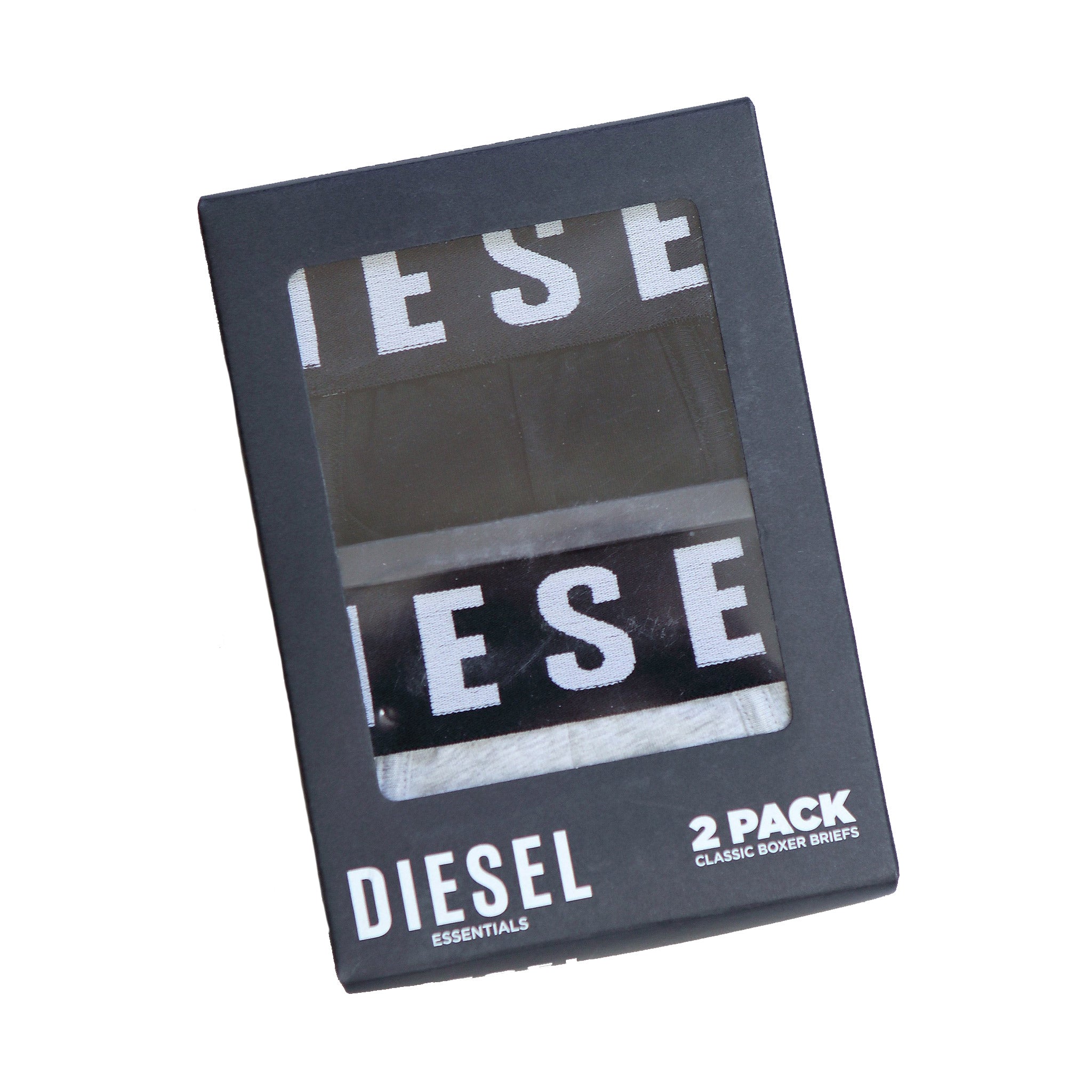 Diesel Boxed Boxers - Black/Pebble