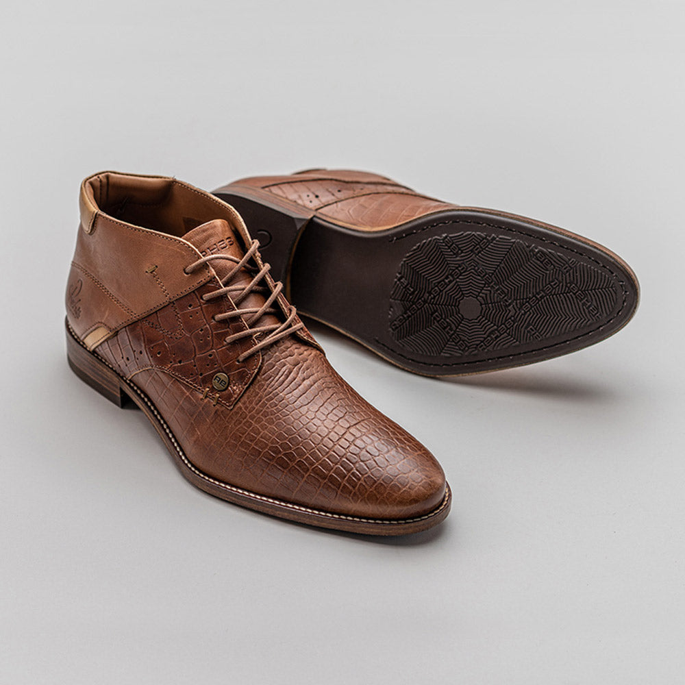 Rehab Hand-Made Leather Boots - Adriano Cognac