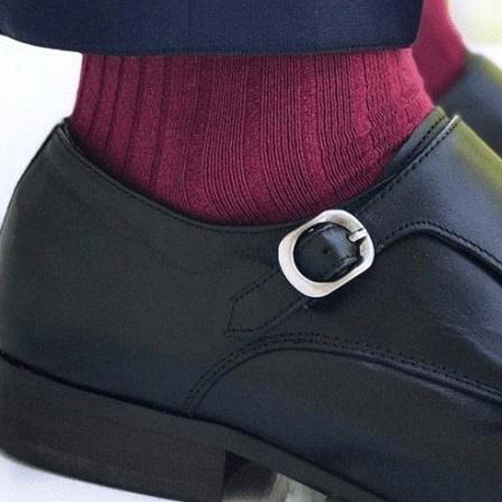 Swole Panda Bamboo Socks | Deep Burgundy