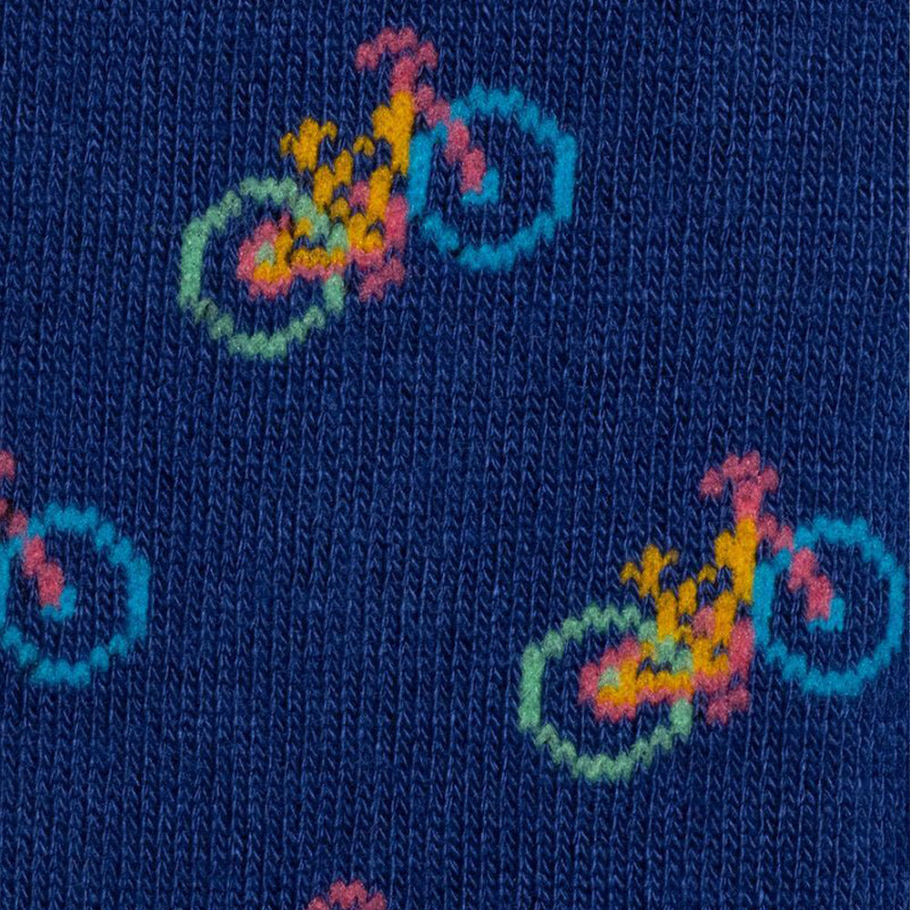 Panda Bamboo Socks - Blue Bicycle