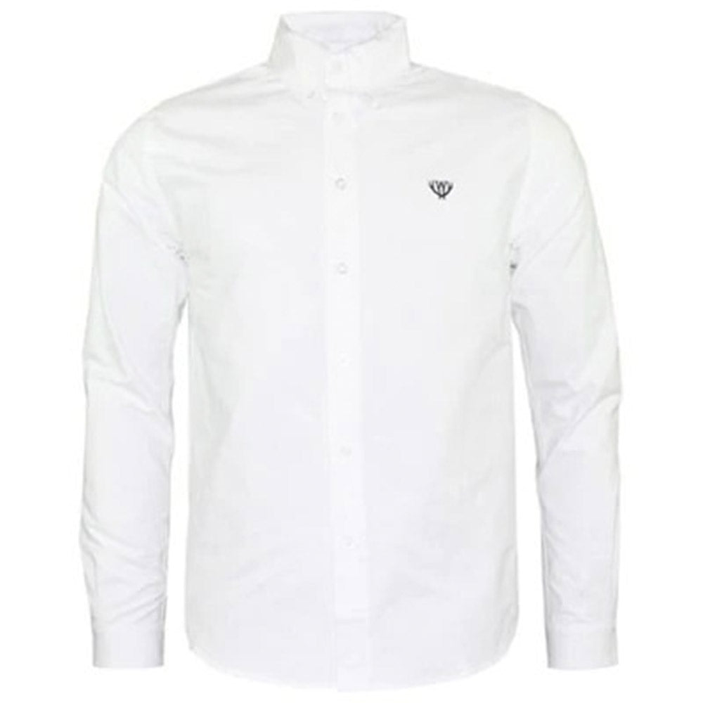 Walker & Hunt - White Slim Fit Oxford Shirt