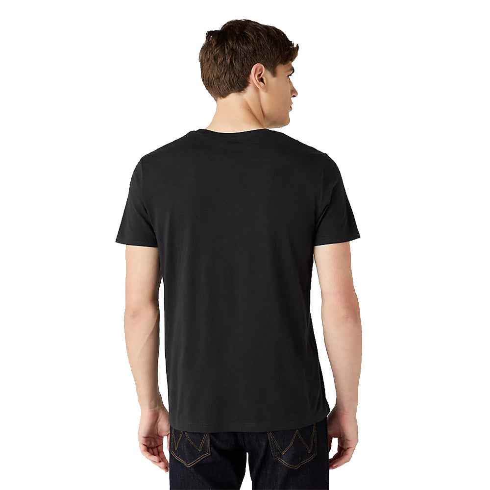 Wrangler Frame Logo Tee In Black