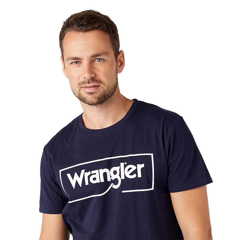 Wrangler Tee | Frame Logo Navy