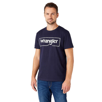 Wrangler Tee | Frame Logo Navy